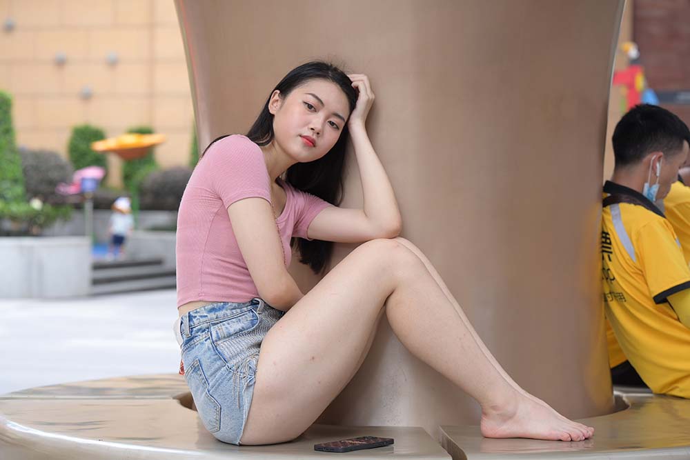 精选街拍作品 NO.0633 魂魂摄影作品 夏日里的热裤女孩 预览图 - 2