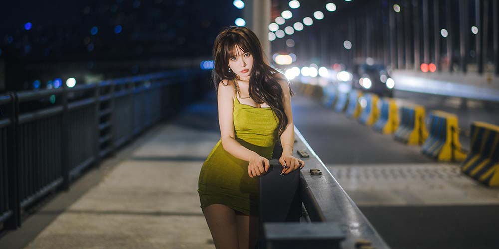 Tina很妖孽呀 – 绿色连衣裙 预览图 - 2