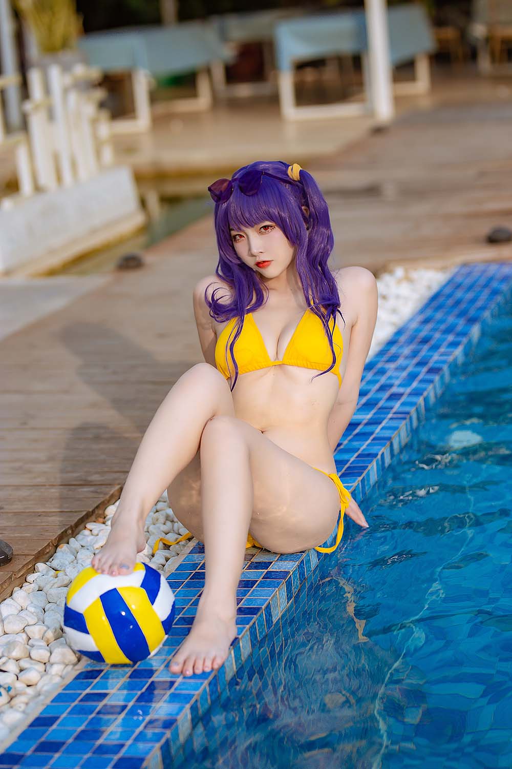 二佐Nisa – 碧蓝 波拉泳装 预览图 - 2
