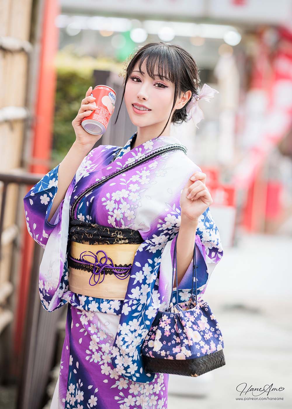 Hane Ame 雨波写真 – Original Violet KimoNO 紫羅蘭夏日浴衣