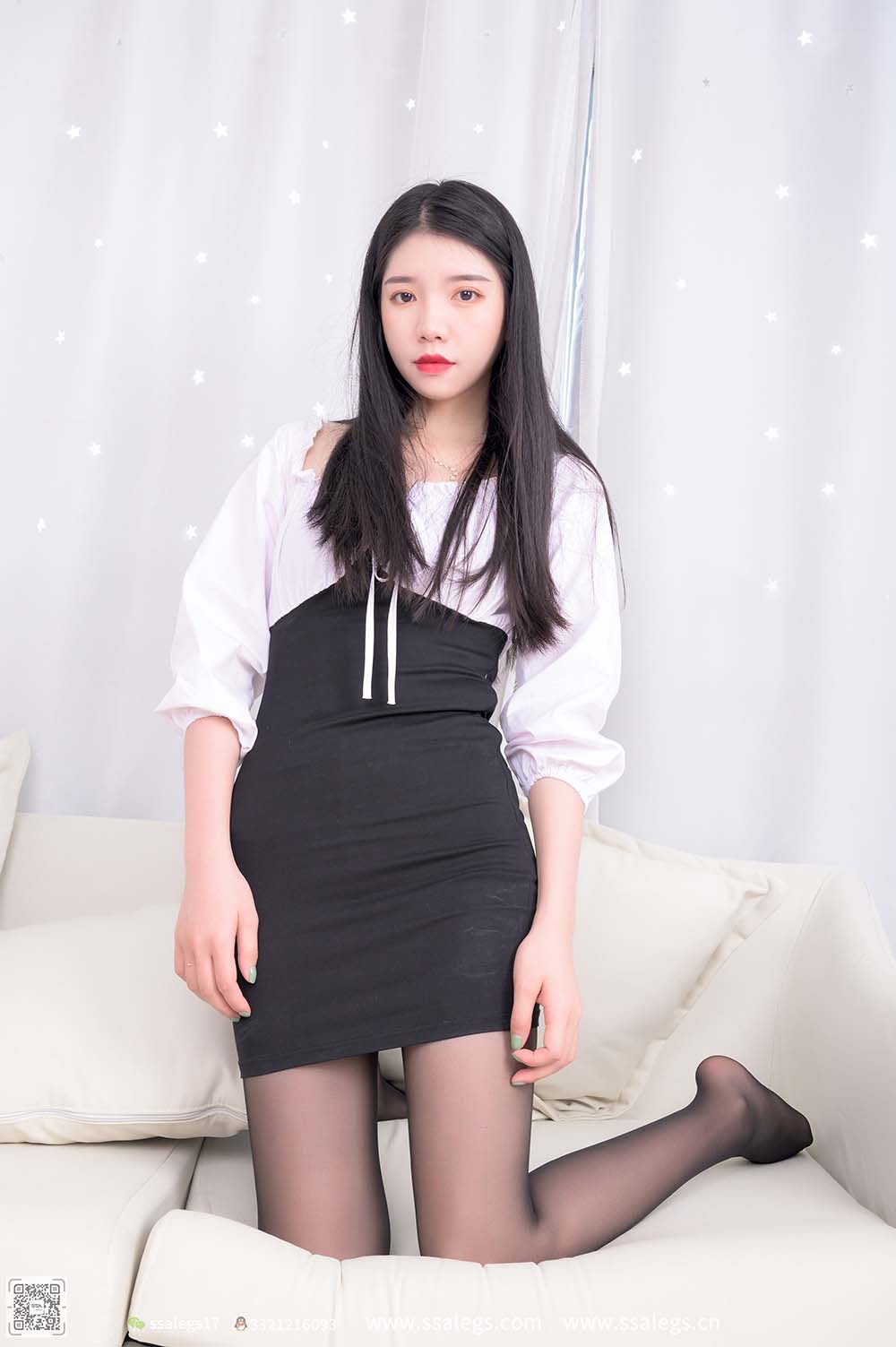 [SSA丝社]超清写真 NO.517 秋秋 黑丝写真（下） 预览图 - 2
