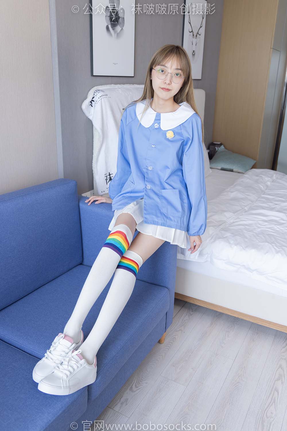 [BoBoSocks袜啵啵]NO.229 稚予-板鞋、皮鞋、两双大腿袜