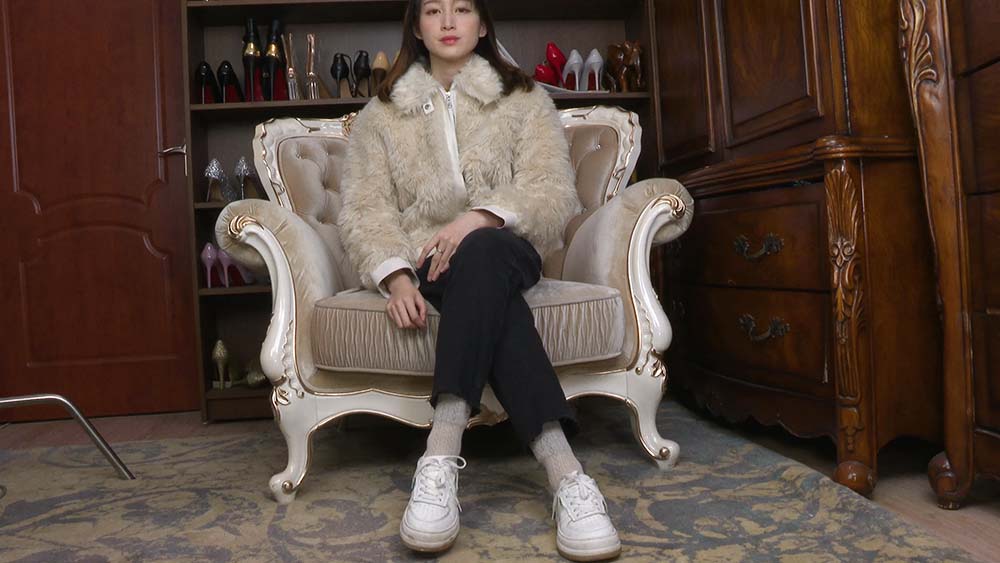 A&F NO.086 小美女baby展示棉袜裸足