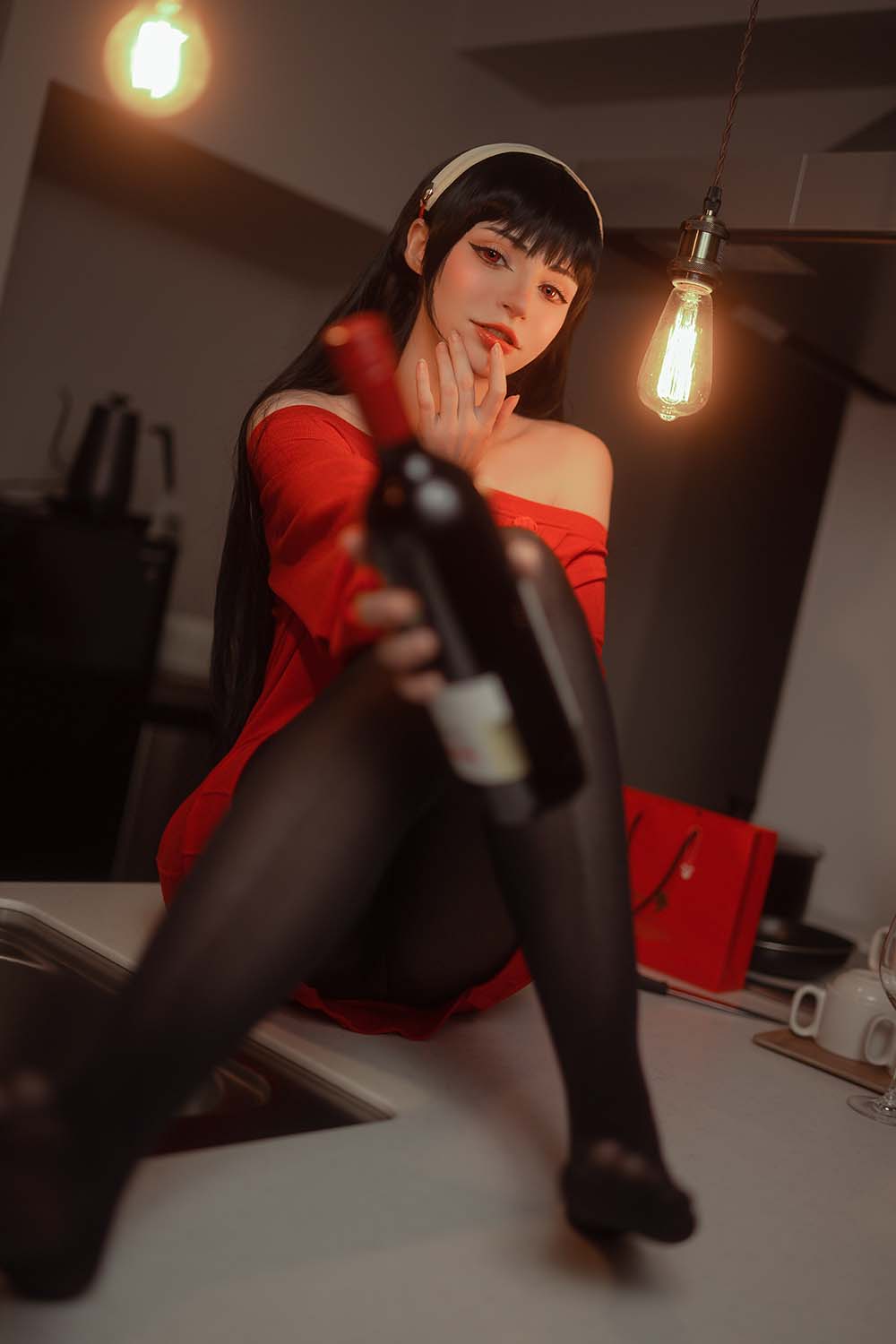 Peach milky – Yor Forger Red Sweater 预览图 - 2