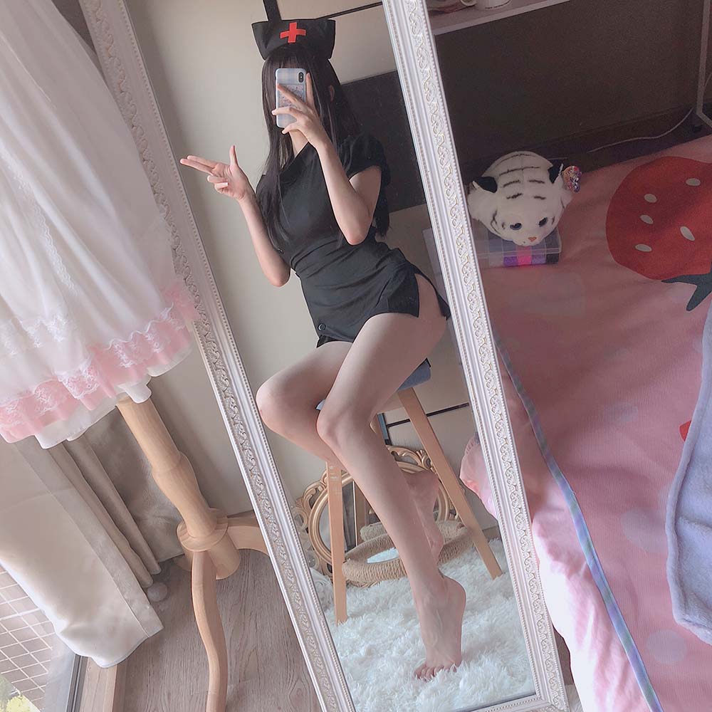 眼酱大魔王w – 黑护士 预览图 - 2