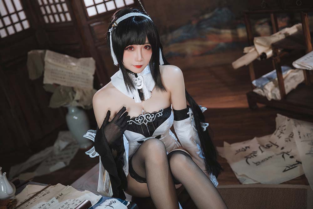 焖焖碳 – 碧蓝航线 镇海白黑礼服 预览图 - 2