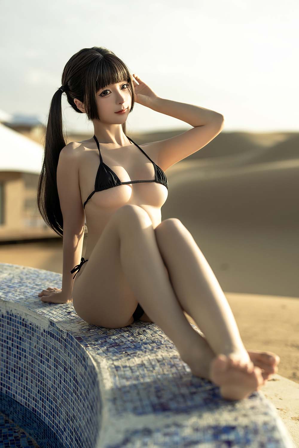 蠢沫沫 – 沙漠比基尼 预览图 - 2