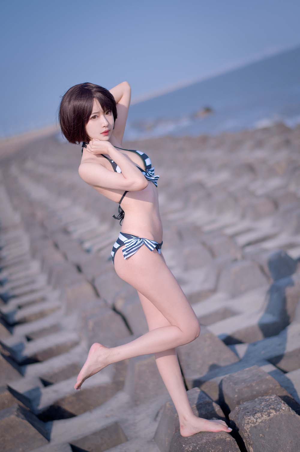 Shika小鹿鹿 – 加藤惠 泳装 预览图 - 2
