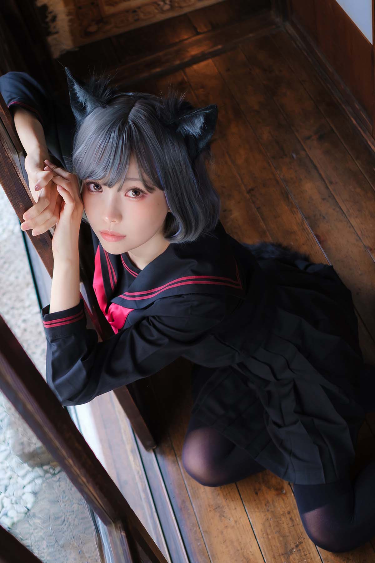 Ely_eee(ElyEE子) – Veranda Black Cat緣廊黑貓