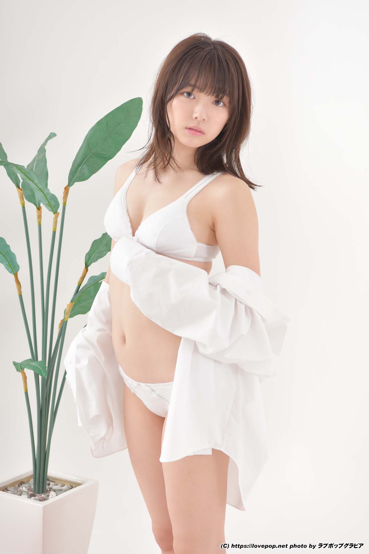 [LOVEPOP]Tsubasa Haduki 葉月つばさ 濡れた髪でワイシャツを羽織り…☆彼シャツ Photo – PPV