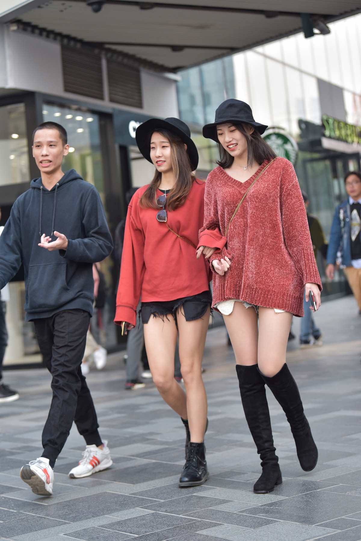 精选街拍作品 NO.3297 青春靓丽红色美