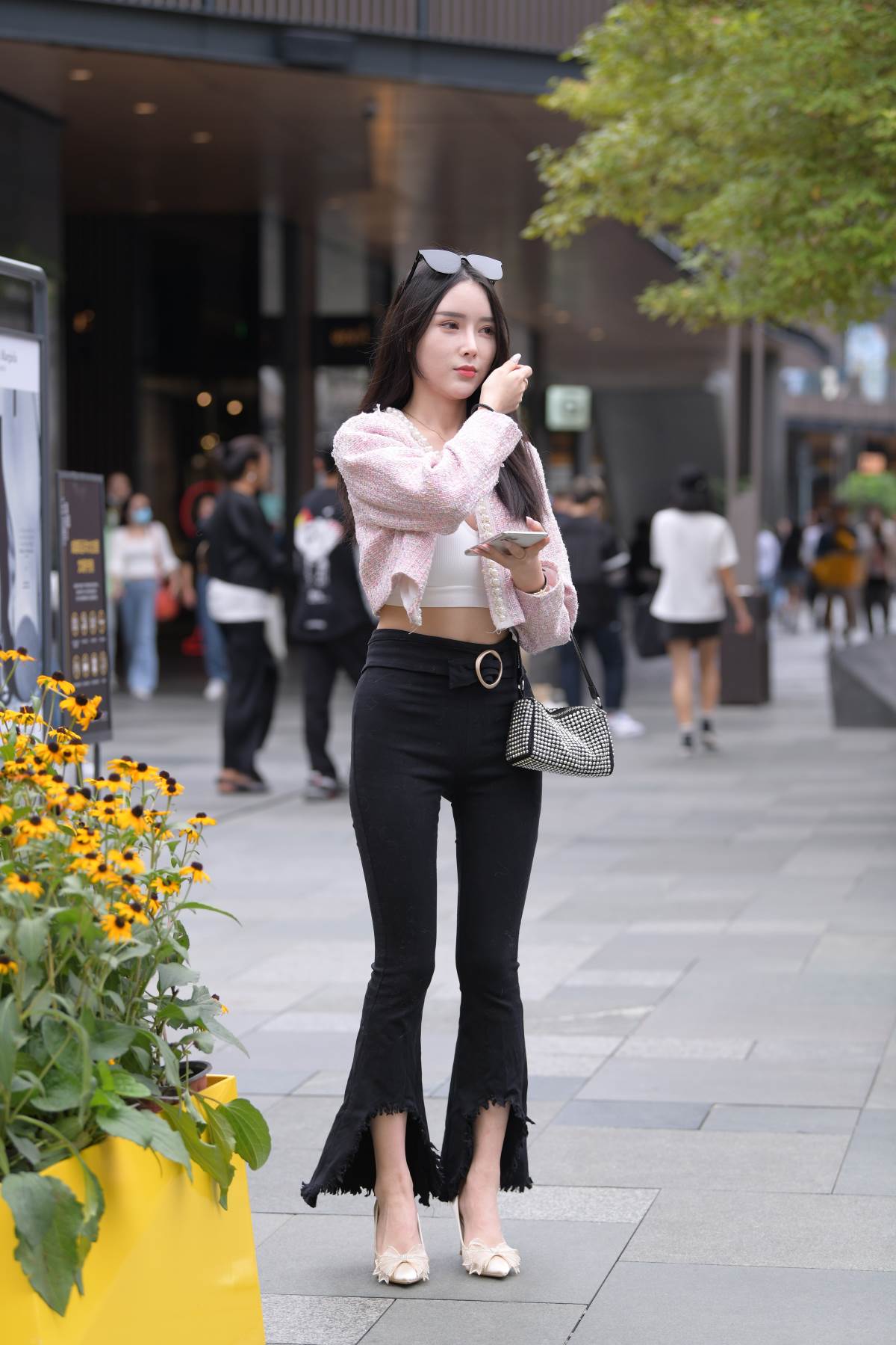 精选街拍作品 NO.3483 甜美优雅小香风