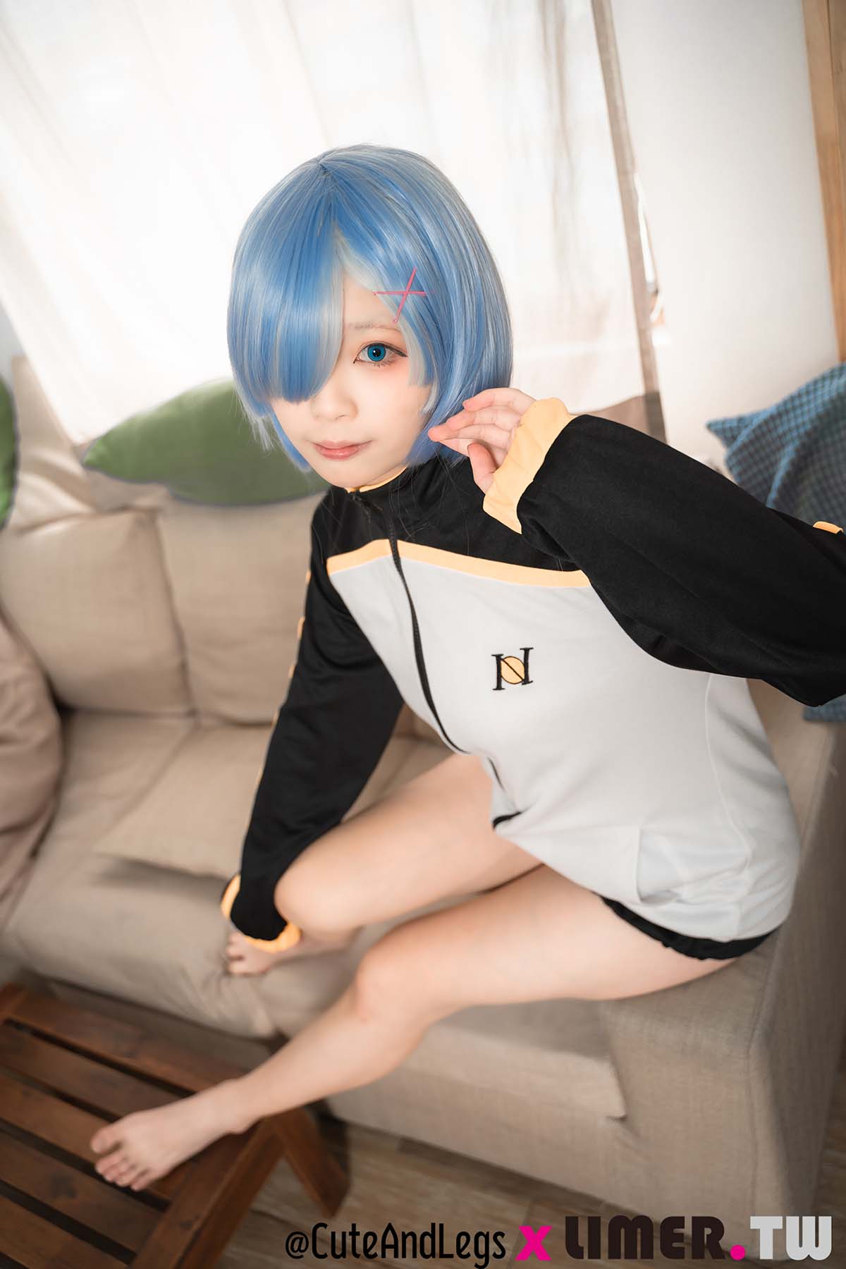 Limerence原创 NO.099 之之雷姆穿着你的外套出现啦~里面到底有没有穿 预览图 - 2