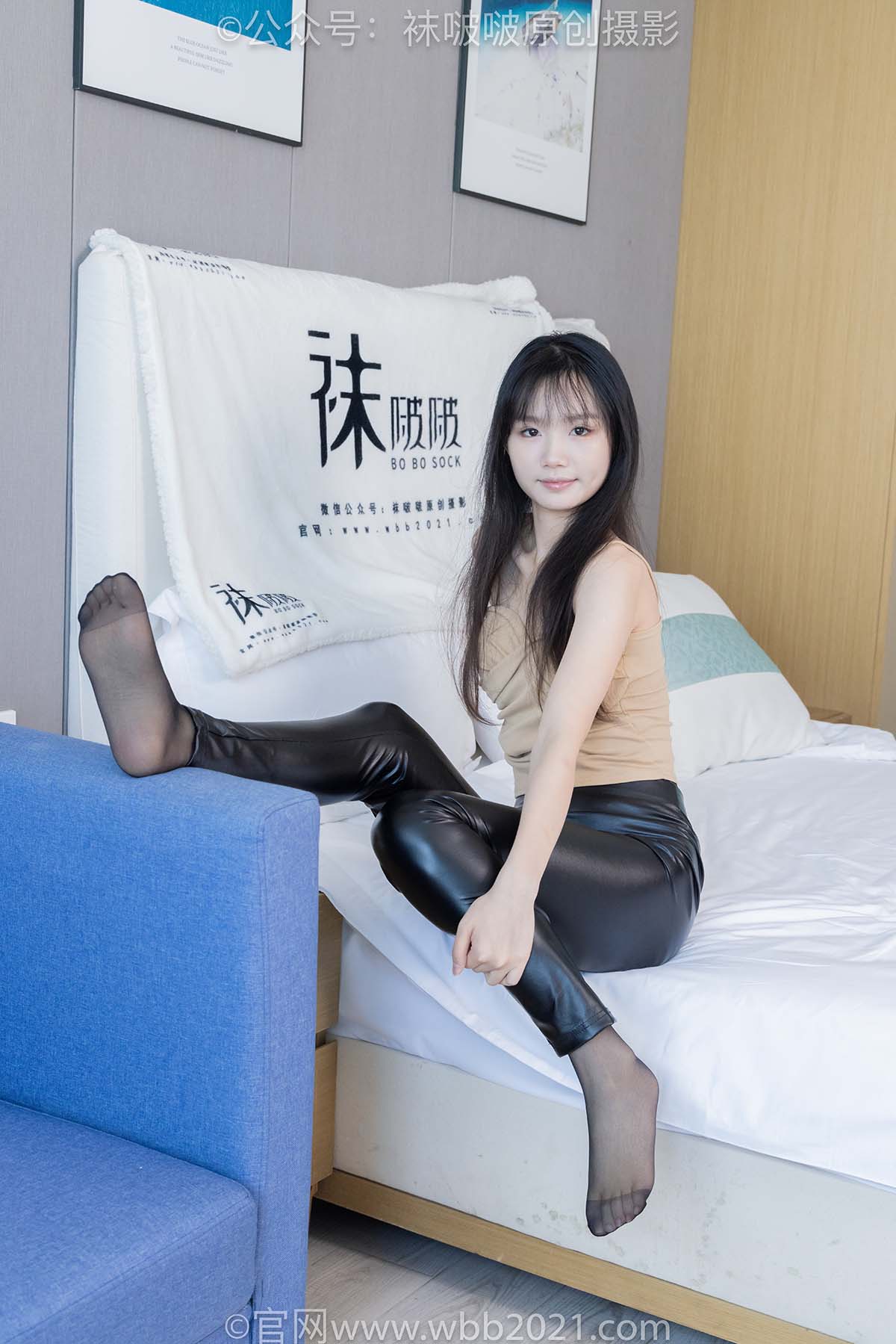 [BoBoSocks袜啵啵]NO.515 甜甜圈-高跟鞋、薄黑丝、皮裤裤里丝 预览图 - 2