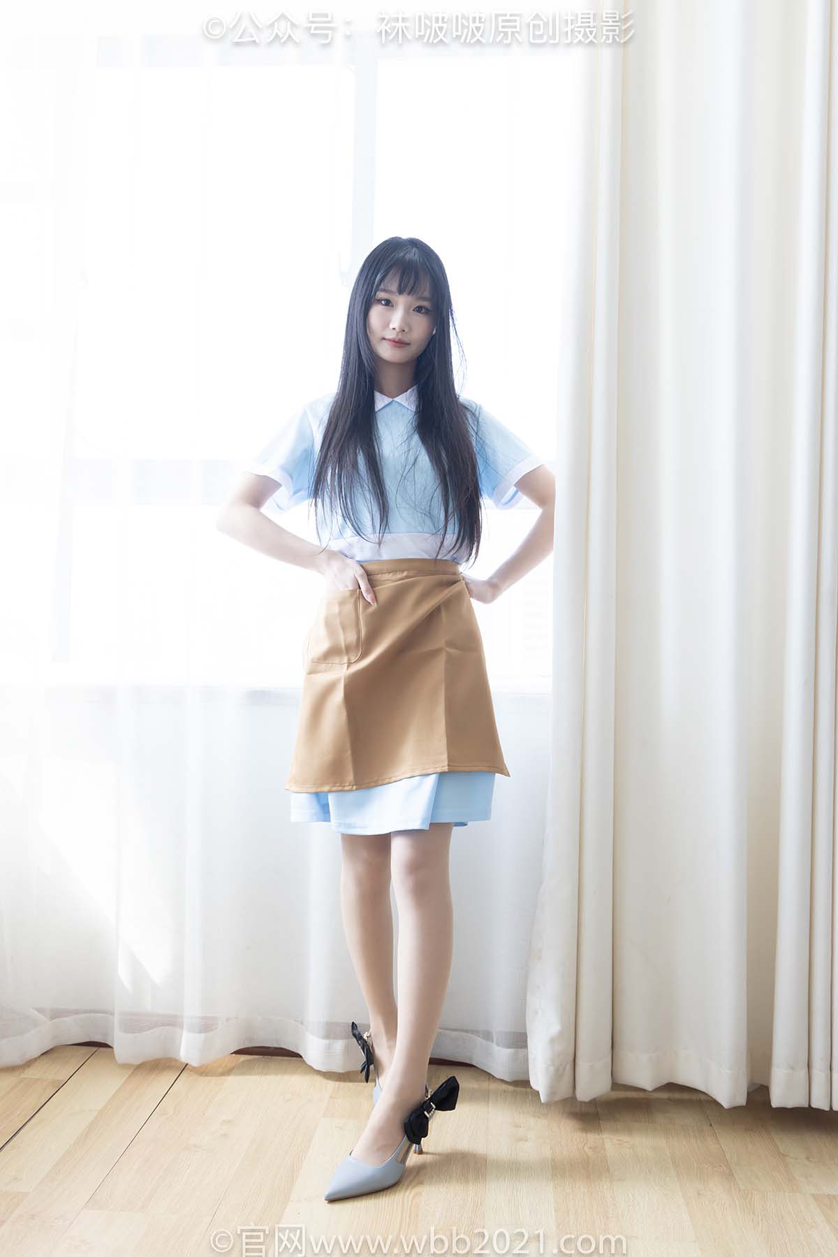 [BoBoSocks袜啵啵]NO.521 甜甜圈-制服、高跟鞋、薄肉丝、裸足