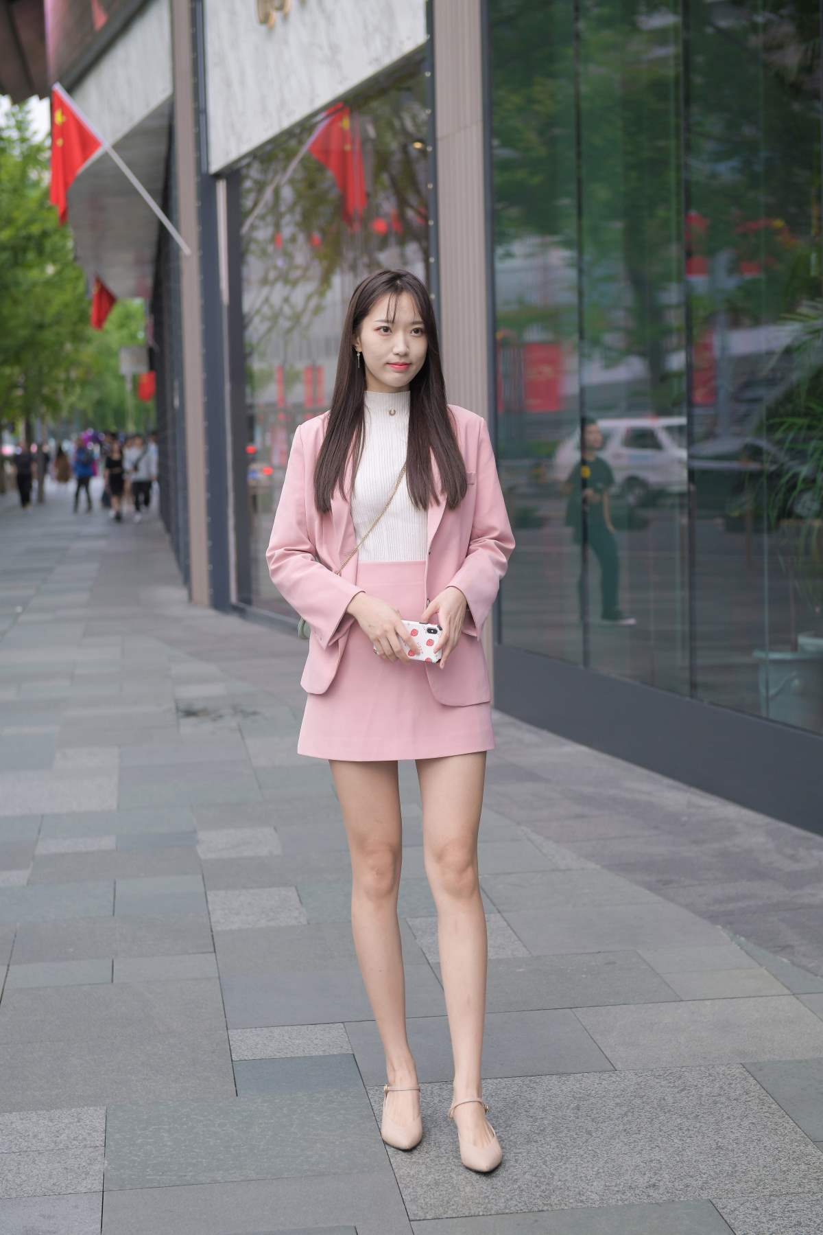 精选街拍作品 NO.3901 甜美粉色系