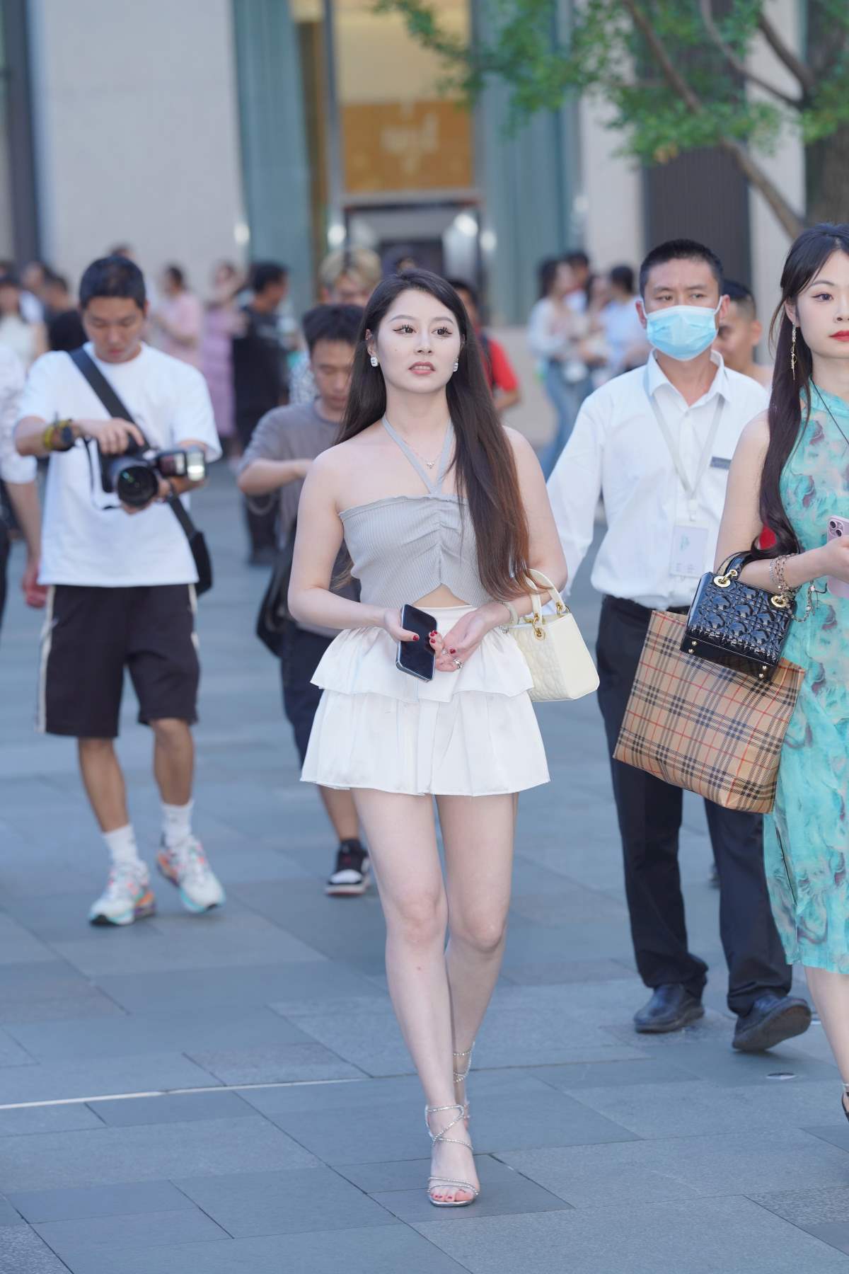 精选街拍作品 NO.4097 白色短裙