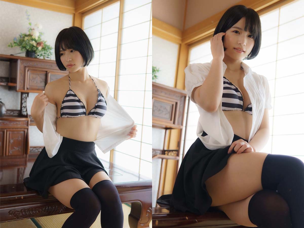 村上りいな – ニーハイソックスになりたくて 预览图 - 2