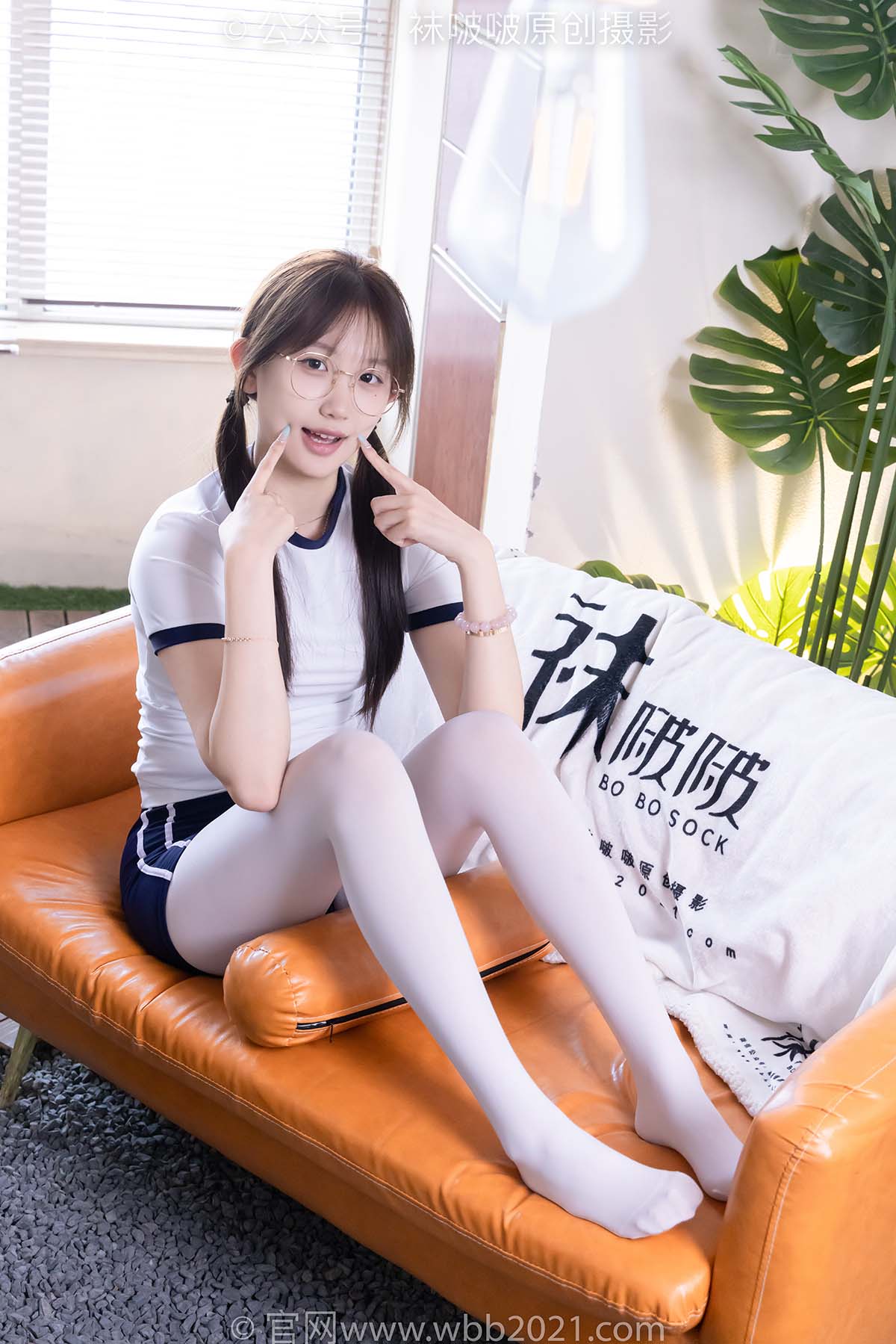 [BoBoSocks袜啵啵]NO.562 香菜-体操服、皮鞋、厚白丝 预览图 - 2