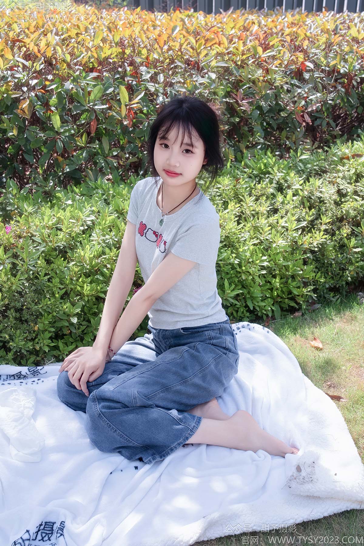 甜予摄影 NO.194 小橙子-板鞋、白棉袜、裸足