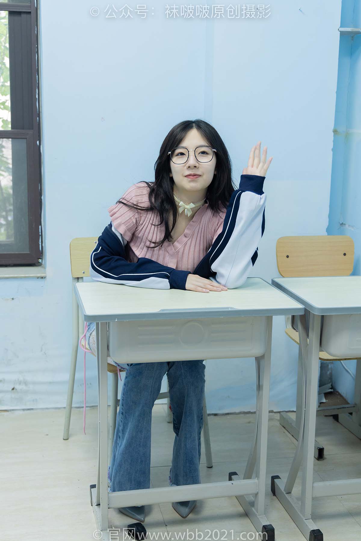 [BoBoSocks袜啵啵]NO.566 小甜豆-高跟鞋、板鞋、白网袜、白蕾丝袜、校服 预览图 - 2