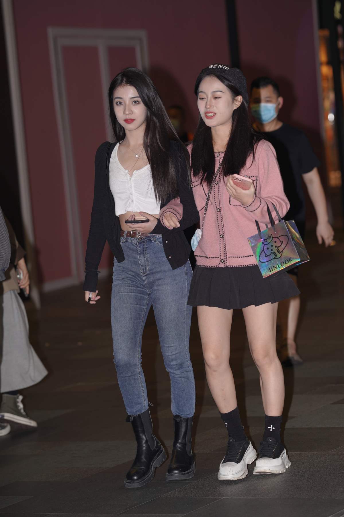 精选街拍作品 NO.4534 短靴牛仔经典搭配