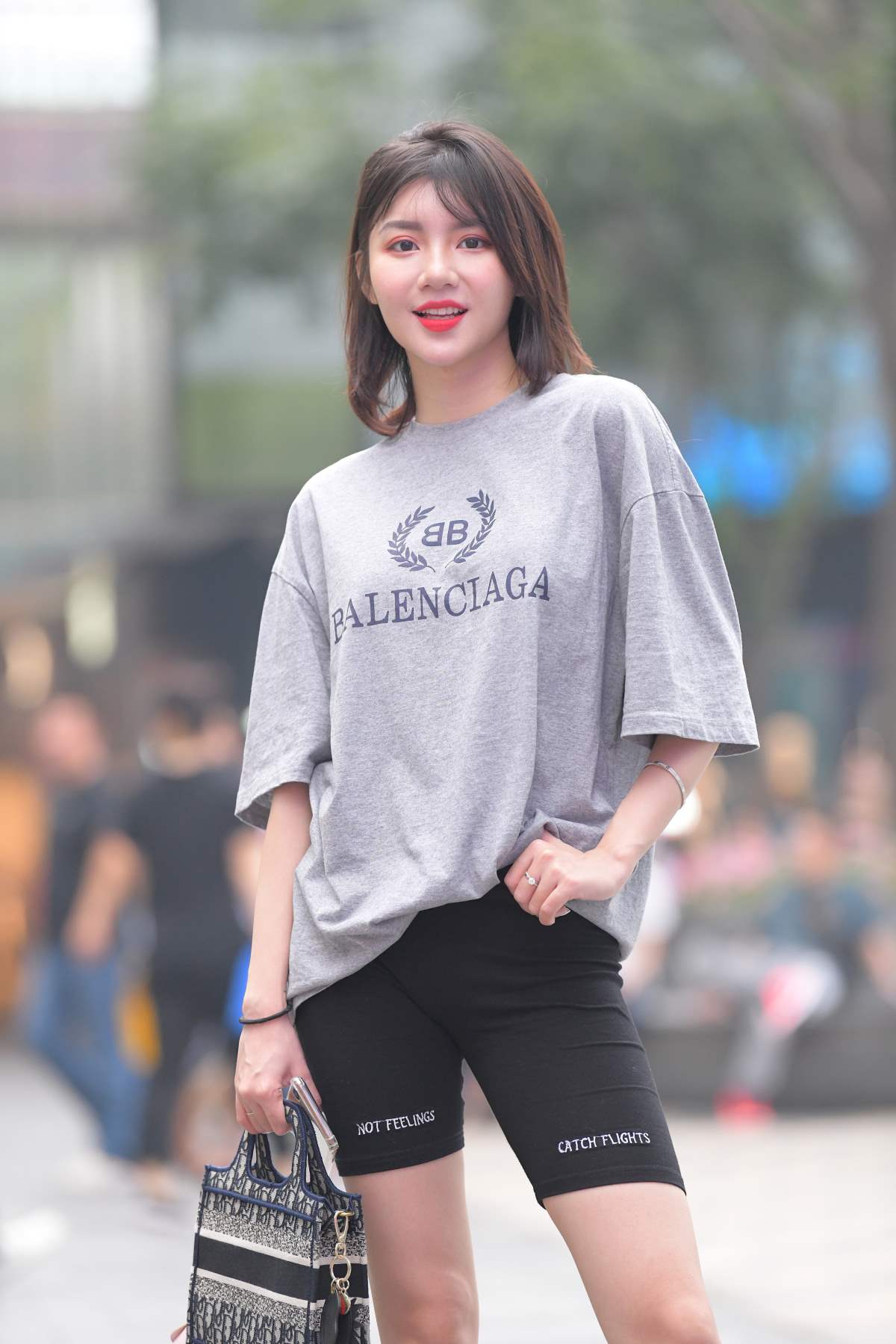 精选街拍作品 NO.4538 活力青春瑜伽短裤