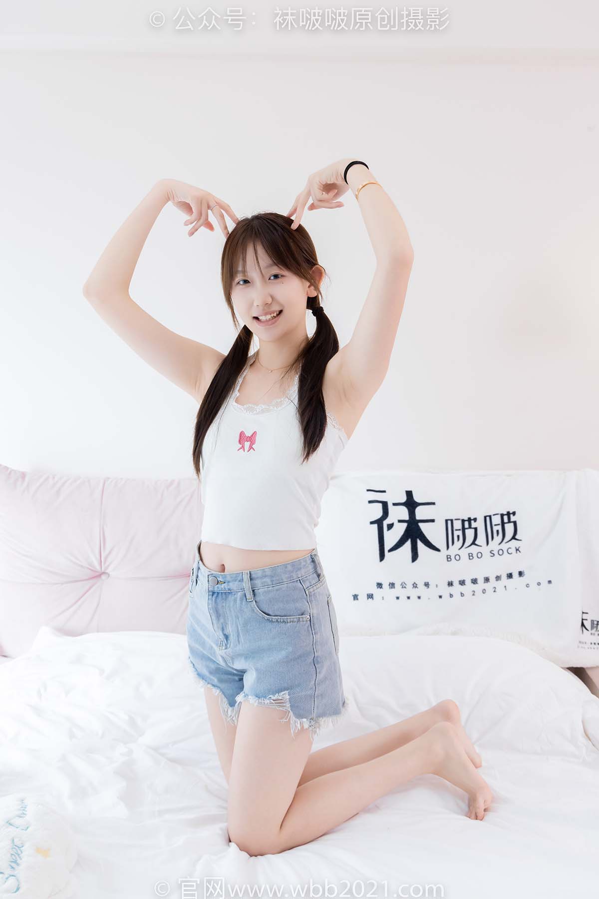 [BoBoSocks袜啵啵]NO.582 香菜-高跟鞋、厚白丝、裸足 预览图 - 2