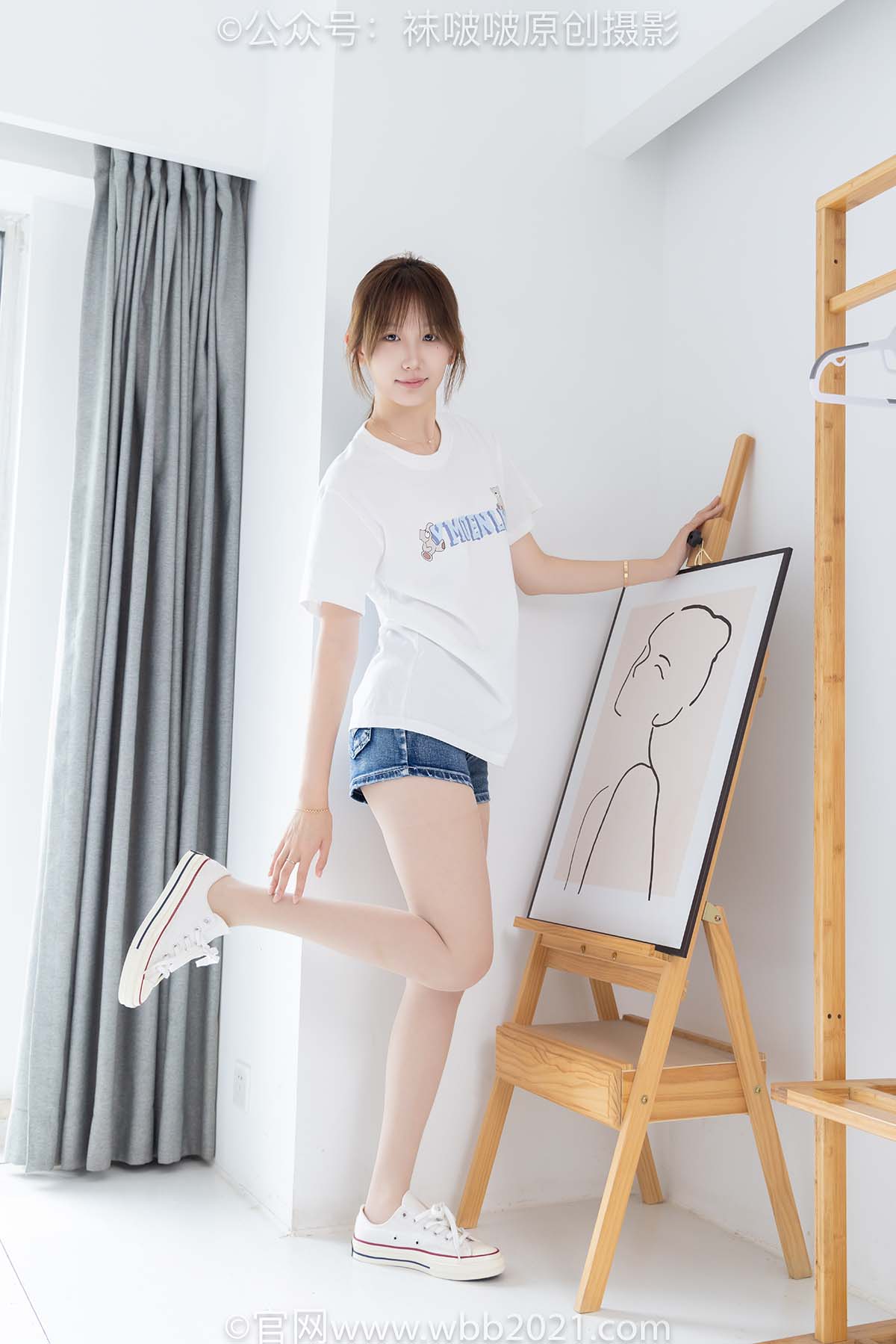 [BoBoSocks袜啵啵]NO.587 香菜-匡威帆布鞋、薄肉丝