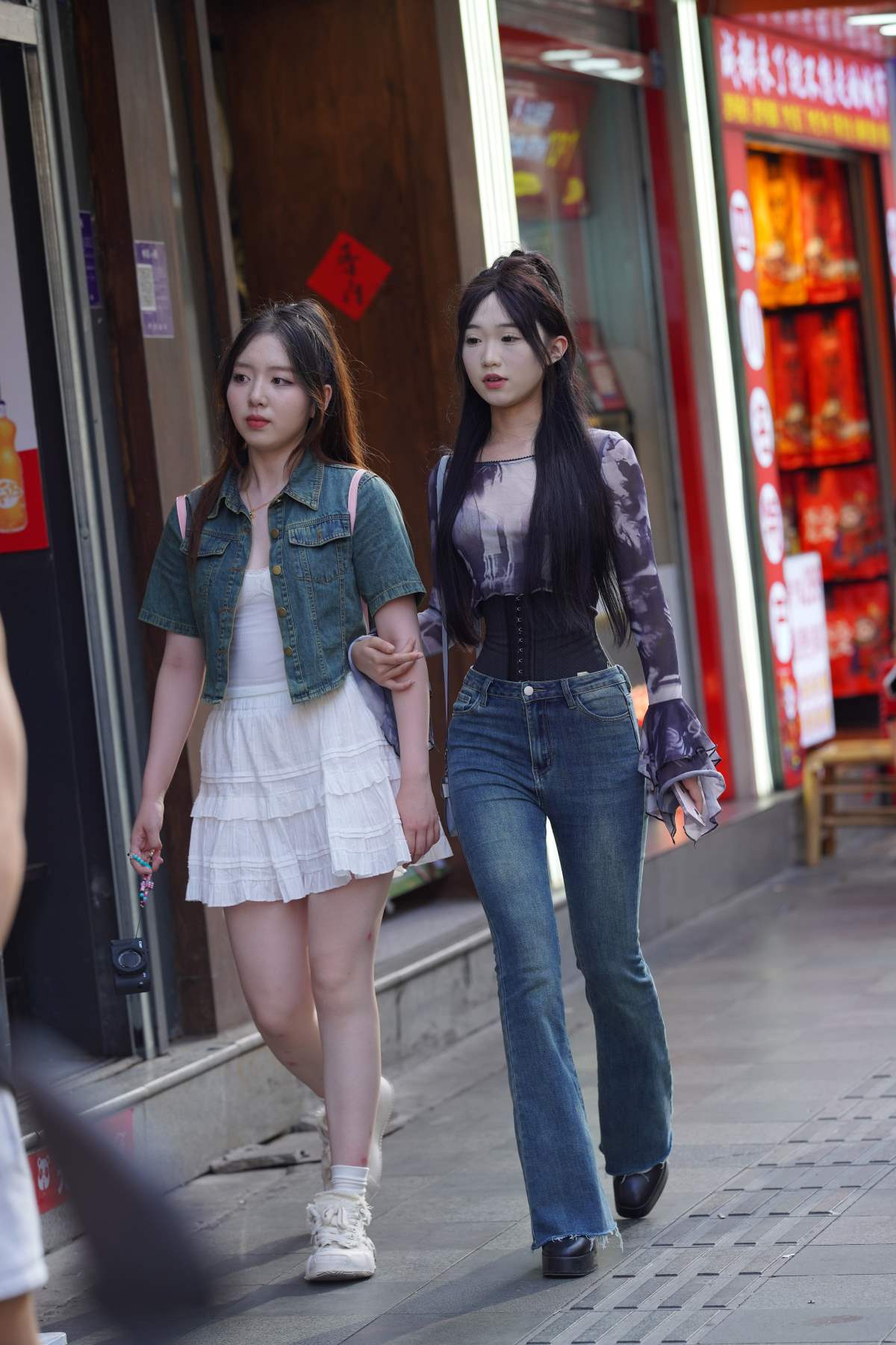 精选街拍作品 NO.4624 靓丽牛仔风