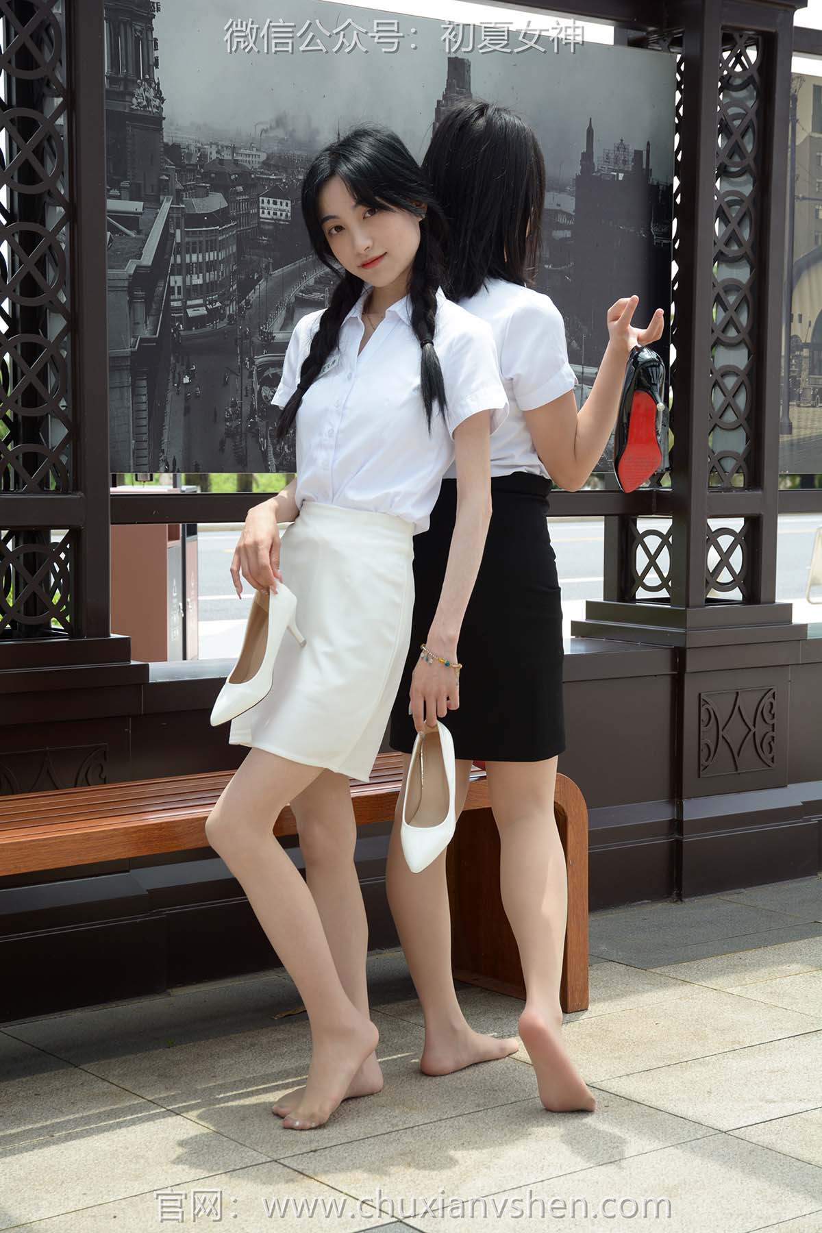 初夏女神 NO.294 柒柒、双双 黑白二期 预览图 - 2