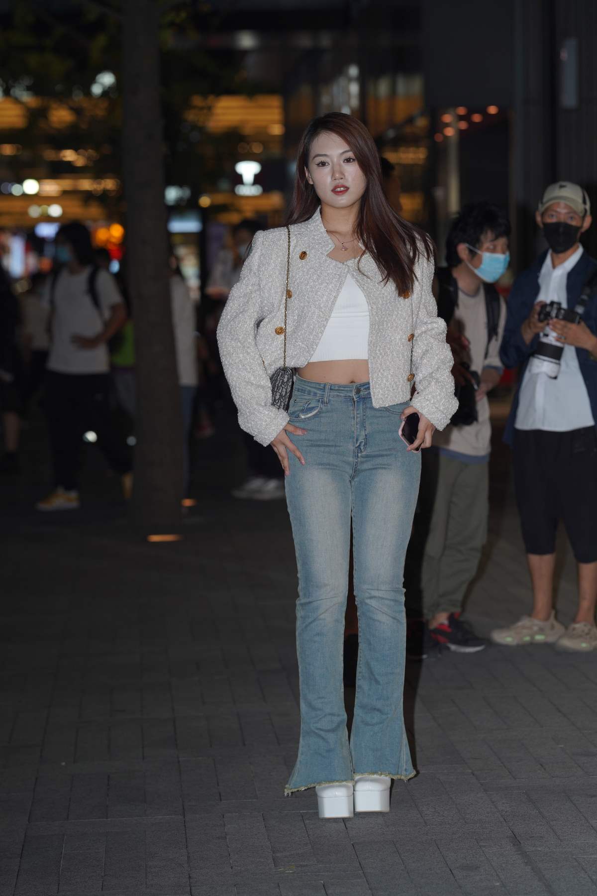 精选街拍作品 NO.4770 青春牛仔裤