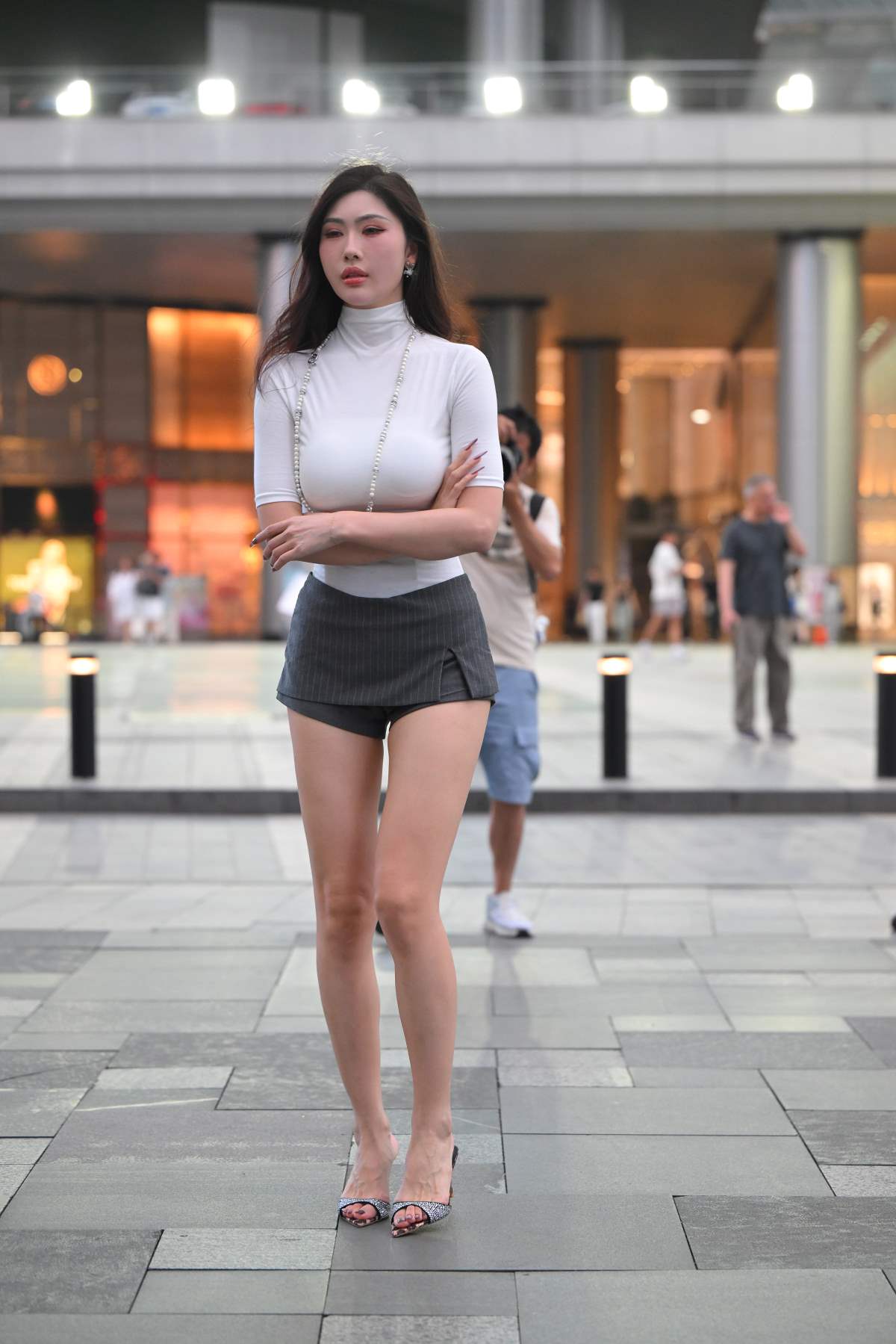 精选街拍作品 NO.4844 超级大长腿美女