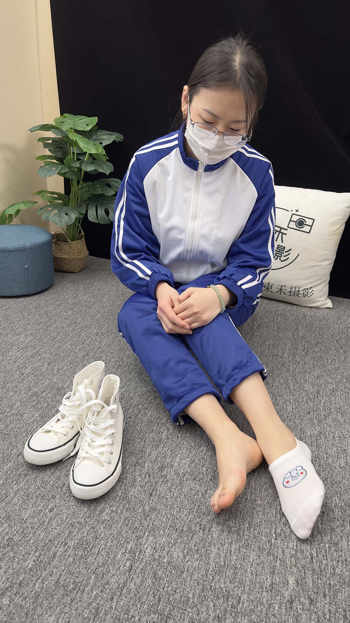 三禾摄影 NO.008 校服 帆布鞋 船袜 短丝