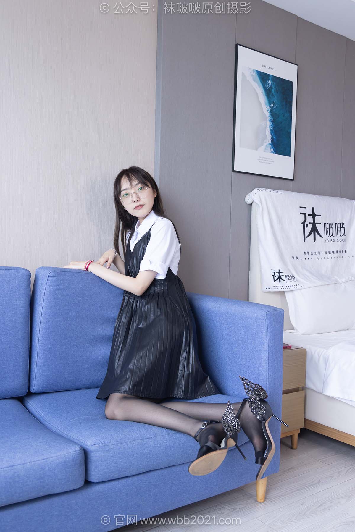 [BoBoSocks袜啵啵]NO.630 稚予-高跟长靴、高跟鞋、薄灰丝黑丝、裸足 预览图 - 2