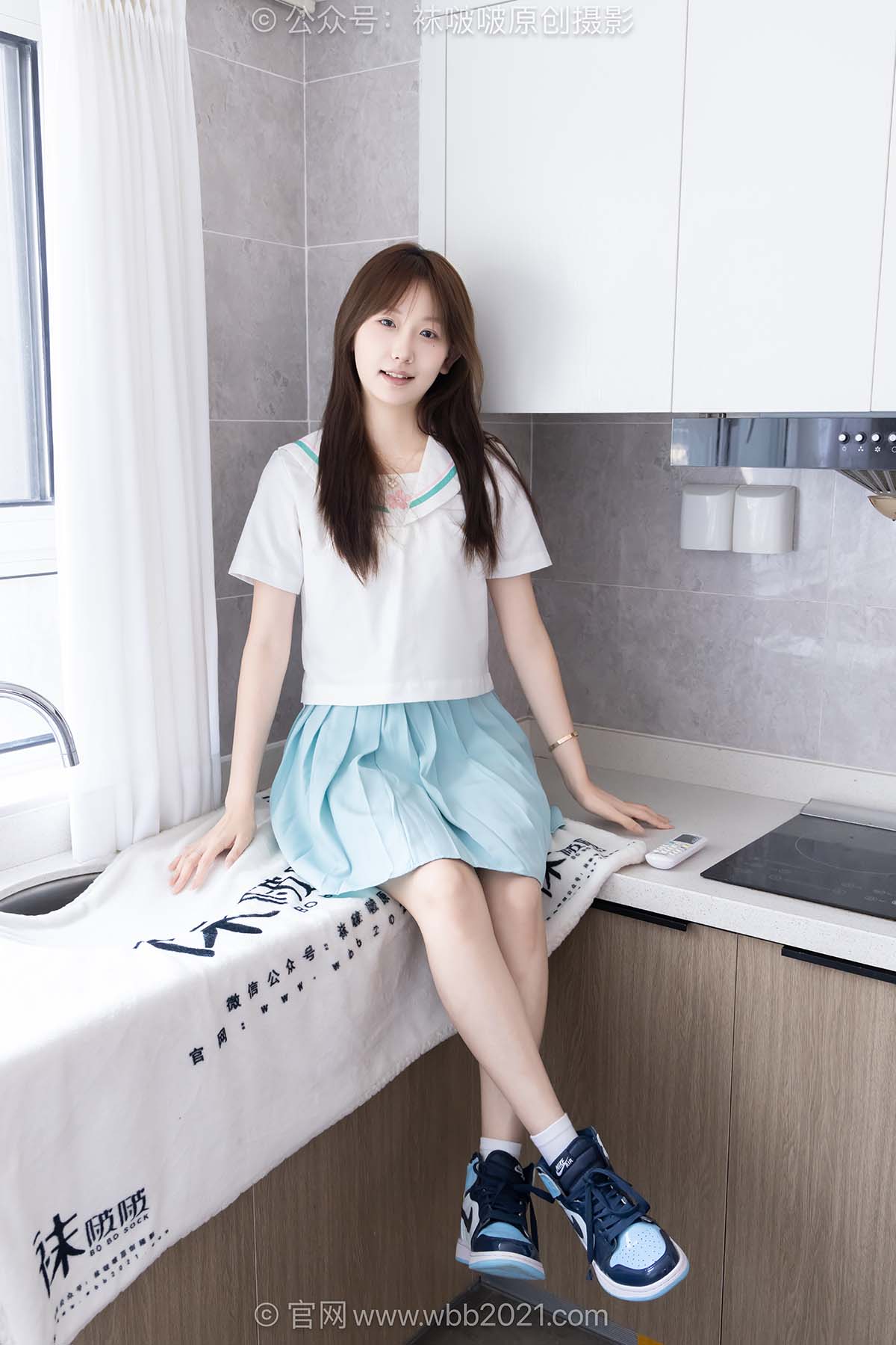 [BoBoSocks袜啵啵]NO.659 香菜-板鞋、帆布鞋、纯白棉袜、jk制服