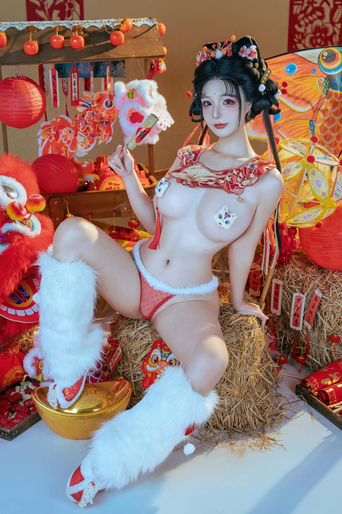 yuuhui玉汇 – 新春特辑 醒狮少女 预览图 - 2 yuuhui玉汇 – 新春特辑 醒狮少女 预览图 - 2