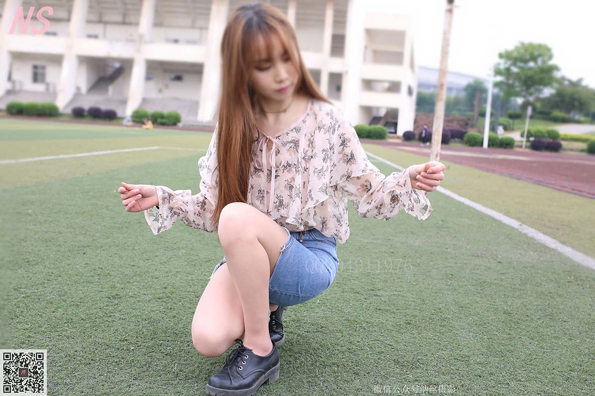 [纳丝摄影]可可 牛仔短裙丝袜