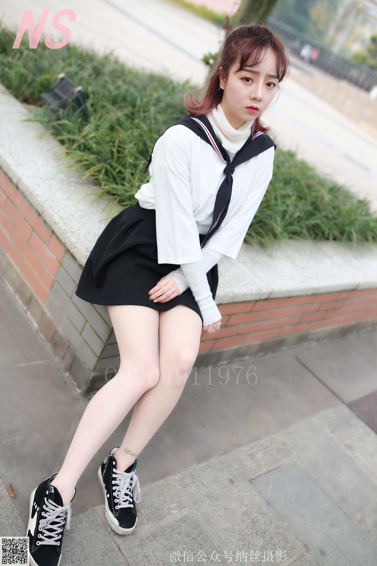 [纳丝摄影]然然 大学校园丝袜美足