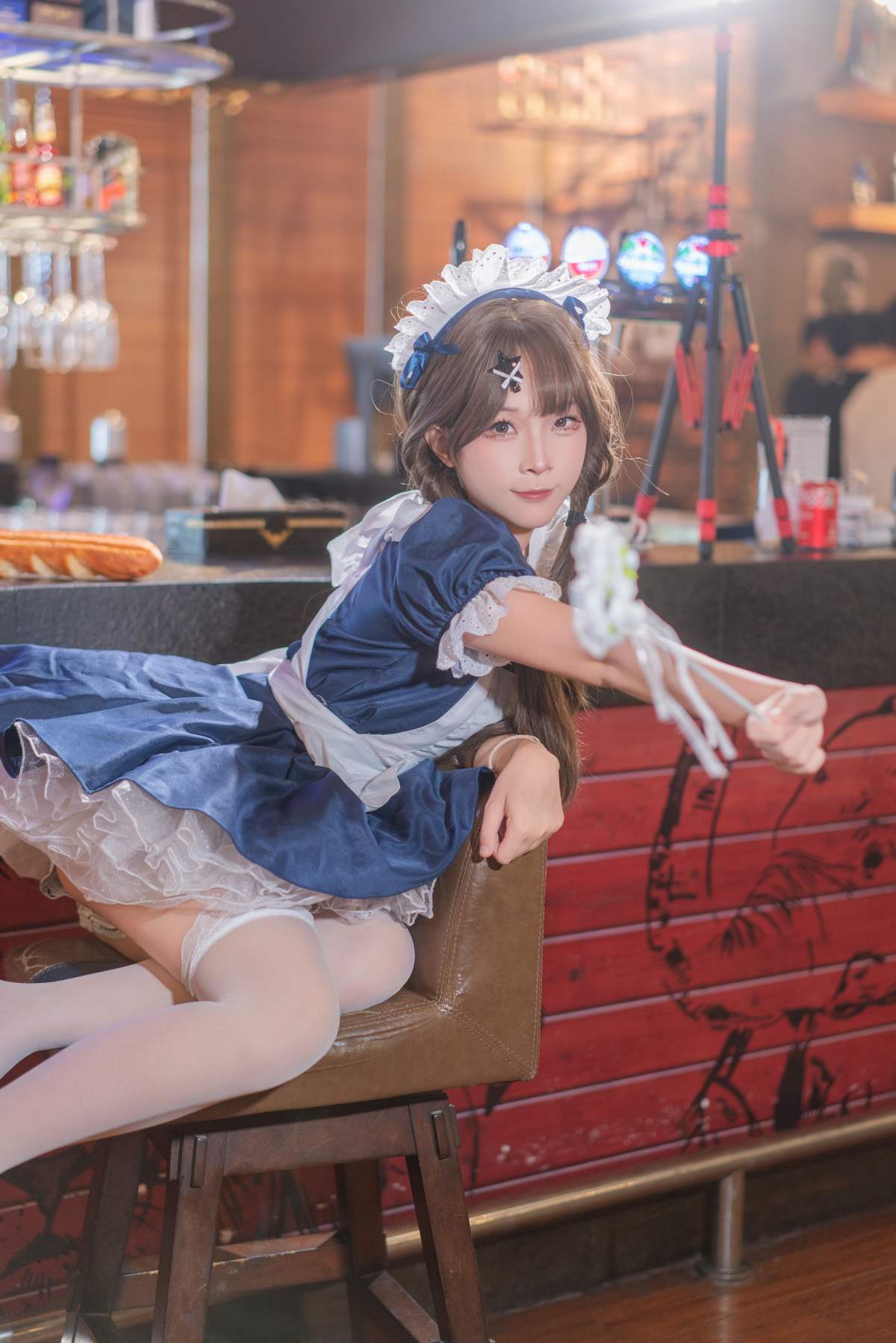 [YITUYU艺图语]2025.12.10 蓝白女仆的咖啡馆午后 菖蒲yoki