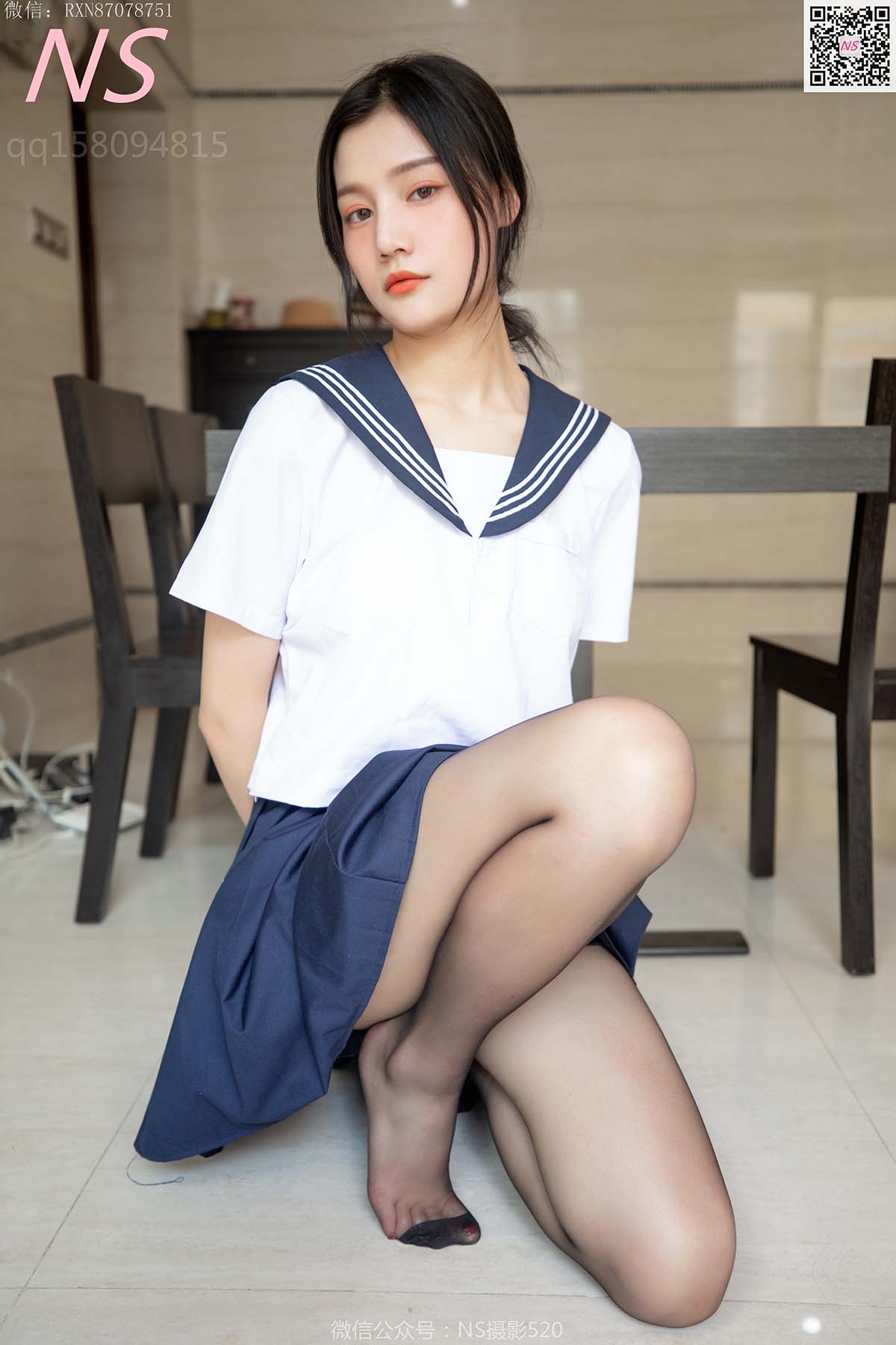 [纳丝摄影]子涵 黑色丝袜的家居生活