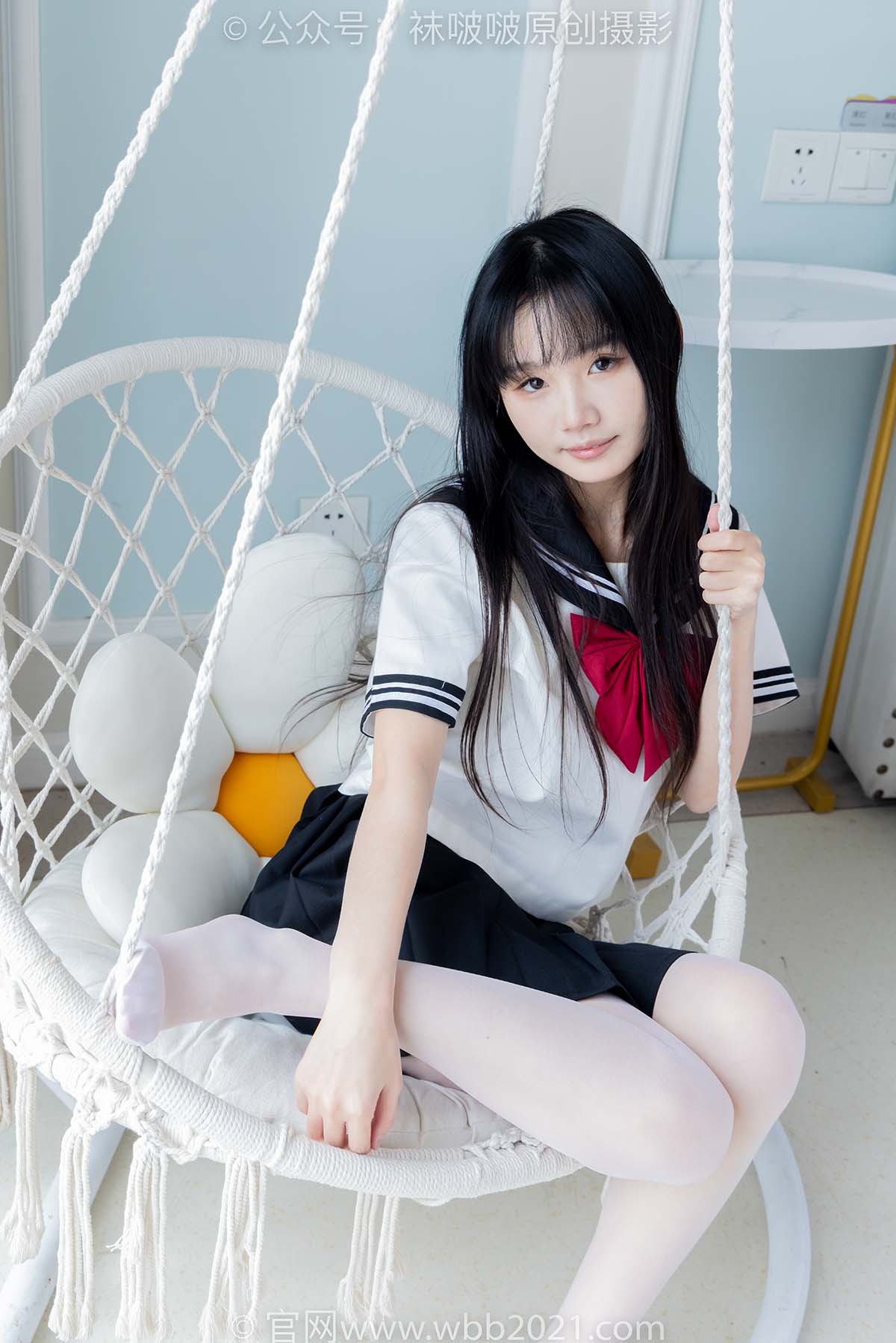 [BoBoSocks袜啵啵]积分限定作品 NO.040 甜甜圈–皮鞋、薄白丝、挑鞋、jk制服