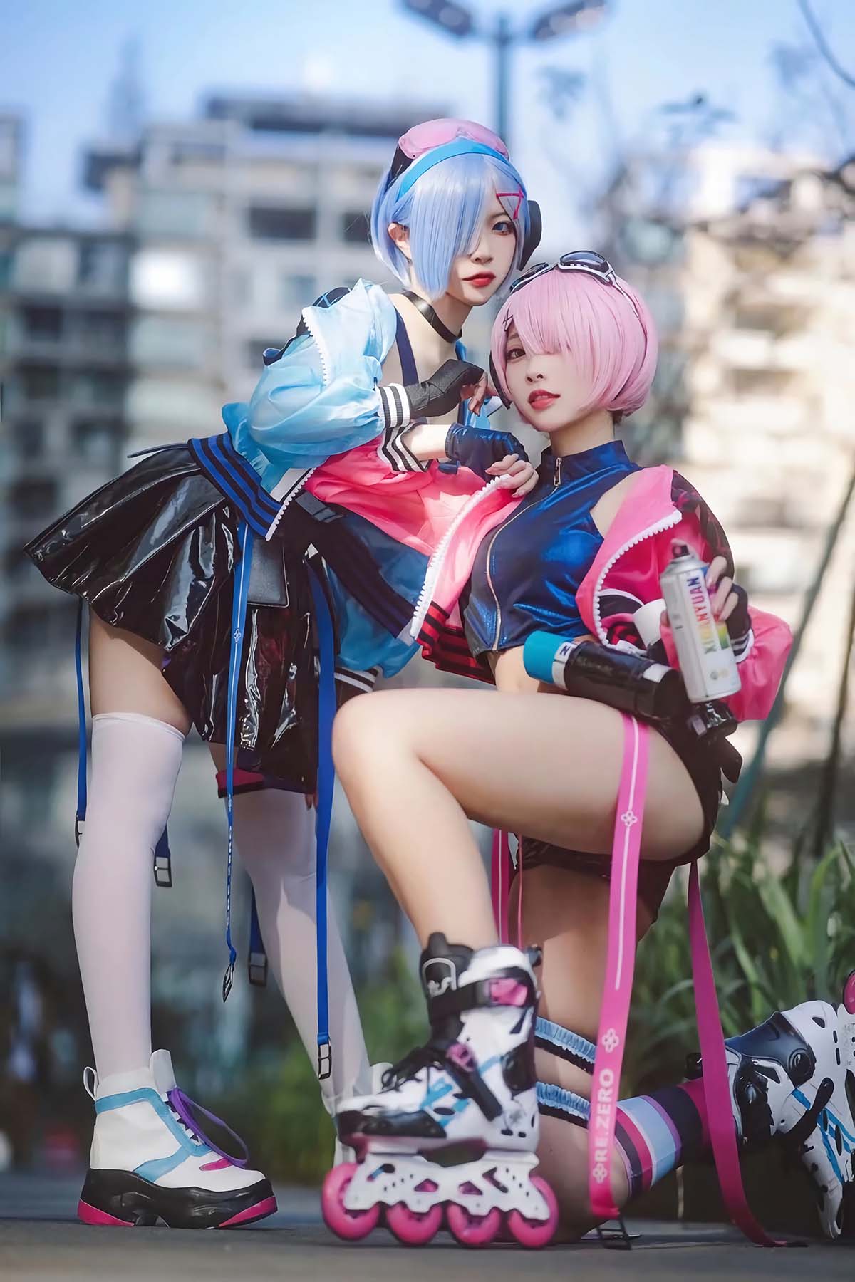 二佐Nisa & 宫本桜 – 蕾姆&拉姆 霓虹都市 预览图 - 2 二佐Nisa & 宫本桜 – 蕾姆&拉姆 霓虹都市 预览图 - 2