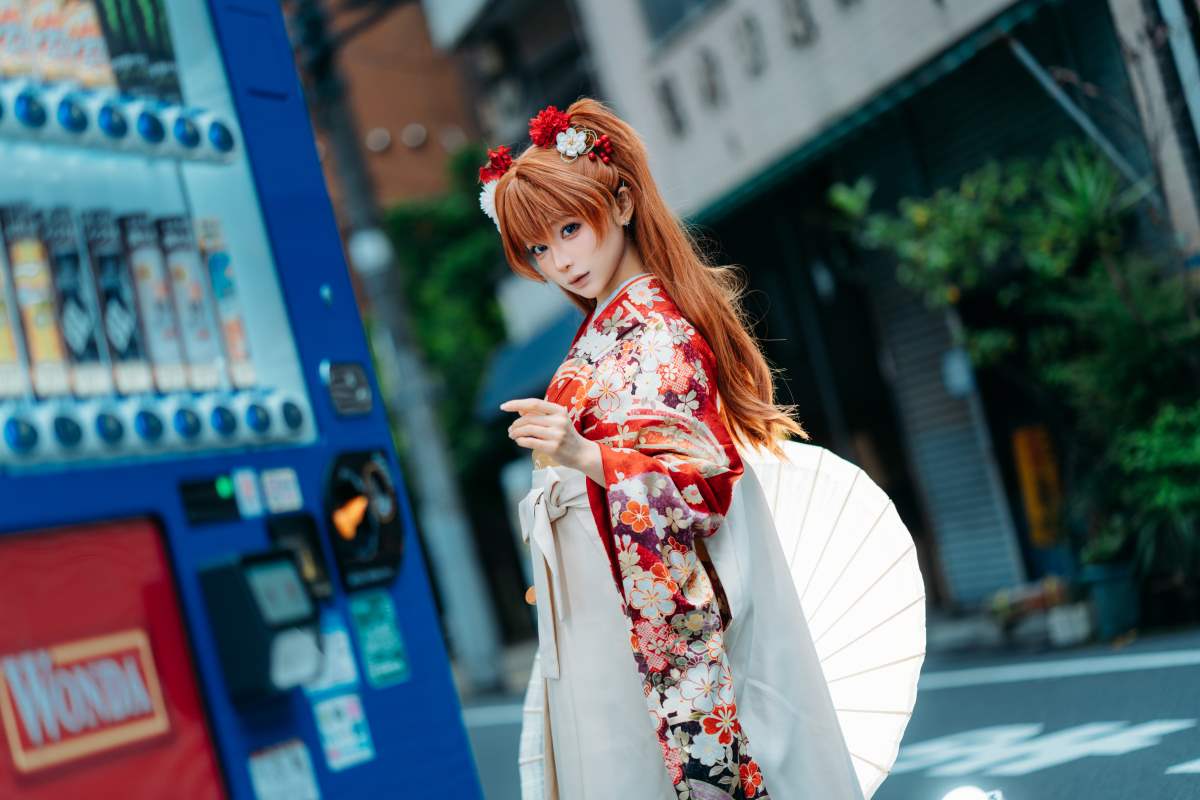 蠢沫沫 – EVA 明日香 和服 预览图 - 2 蠢沫沫 – EVA 明日香 和服 预览图 - 2