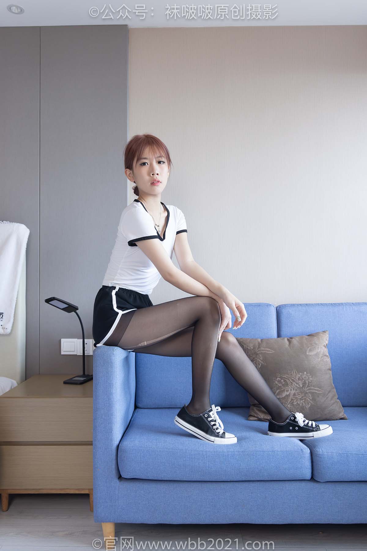 [BoBoSocks袜啵啵]积分限定作品 NO.022 果冻-体操服、帆布鞋、黑丝